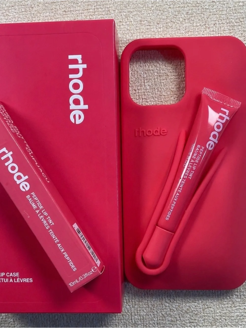 16 Pro Max RHODE Guava Spriztit Case and Peptide Lip Tint 🍉 Both New In The Box